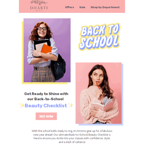 Back to School Beauty Sale